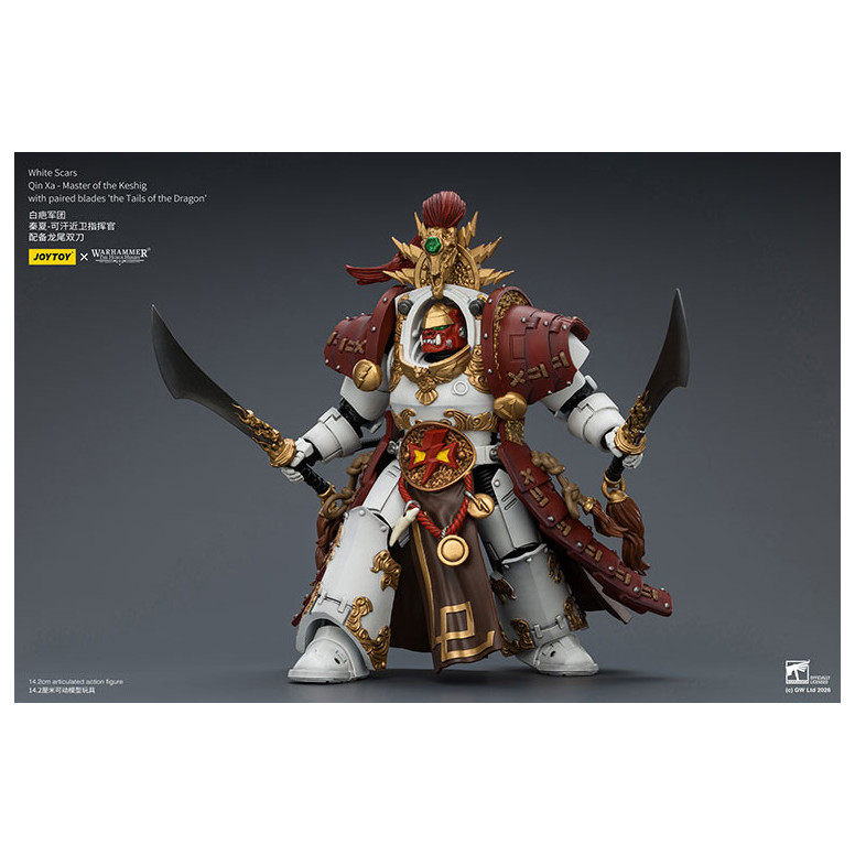 JoyToy Space Marines - White Scars - Qin Xa-Master of the Keshig with paired blades "theTails of the Dragon" 1/18
