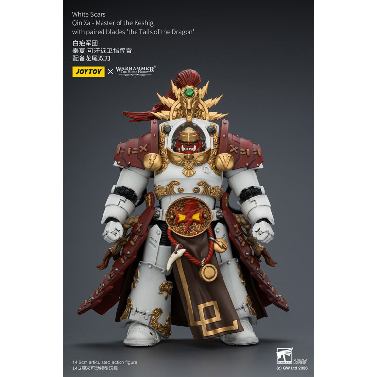 JoyToy Space Marines - White Scars - Qin Xa-Master of the Keshig with paired blades "theTails of the Dragon" 1/18