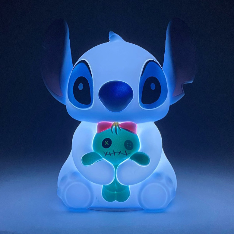 Grand Jester Studios Lilo & Stitch - Stitch and Souillon light-up figure.