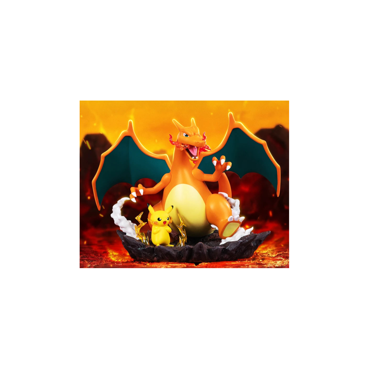 Funism - Pokemon Prime Figure - PIKACHU & DRACAUFEU