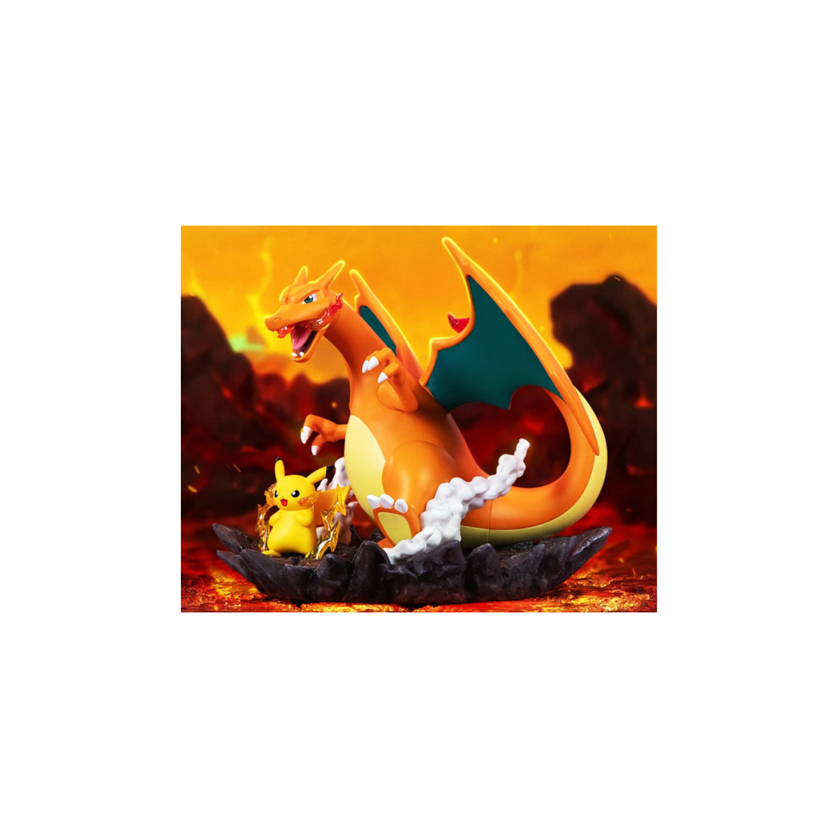 Funism - Pokemon Prime Figure - PIKACHU & DRACAUFEU