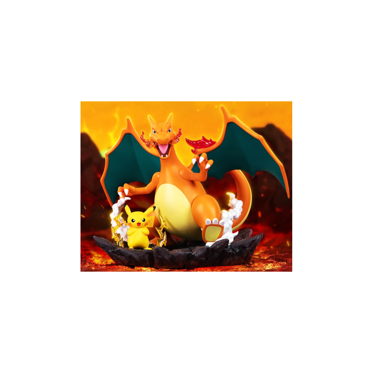 Funism - Pokemon Prime Figure - PIKACHU & DRACAUFEU
