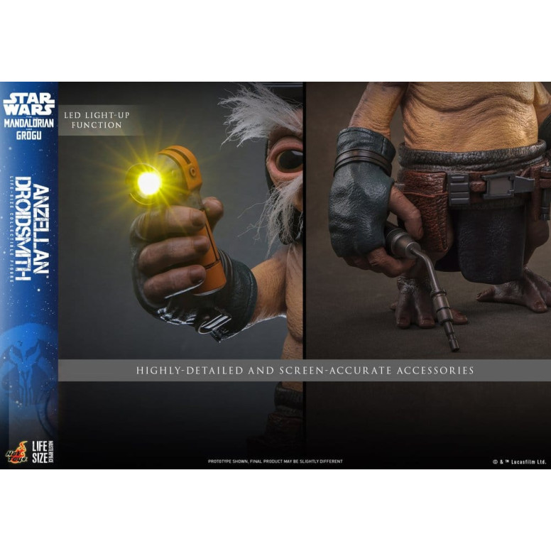 Hot toys Star Wars - Anzellan Droidsmith Life-Size Masterpiece Series - Star Wars: The Mandalorian & Grogu