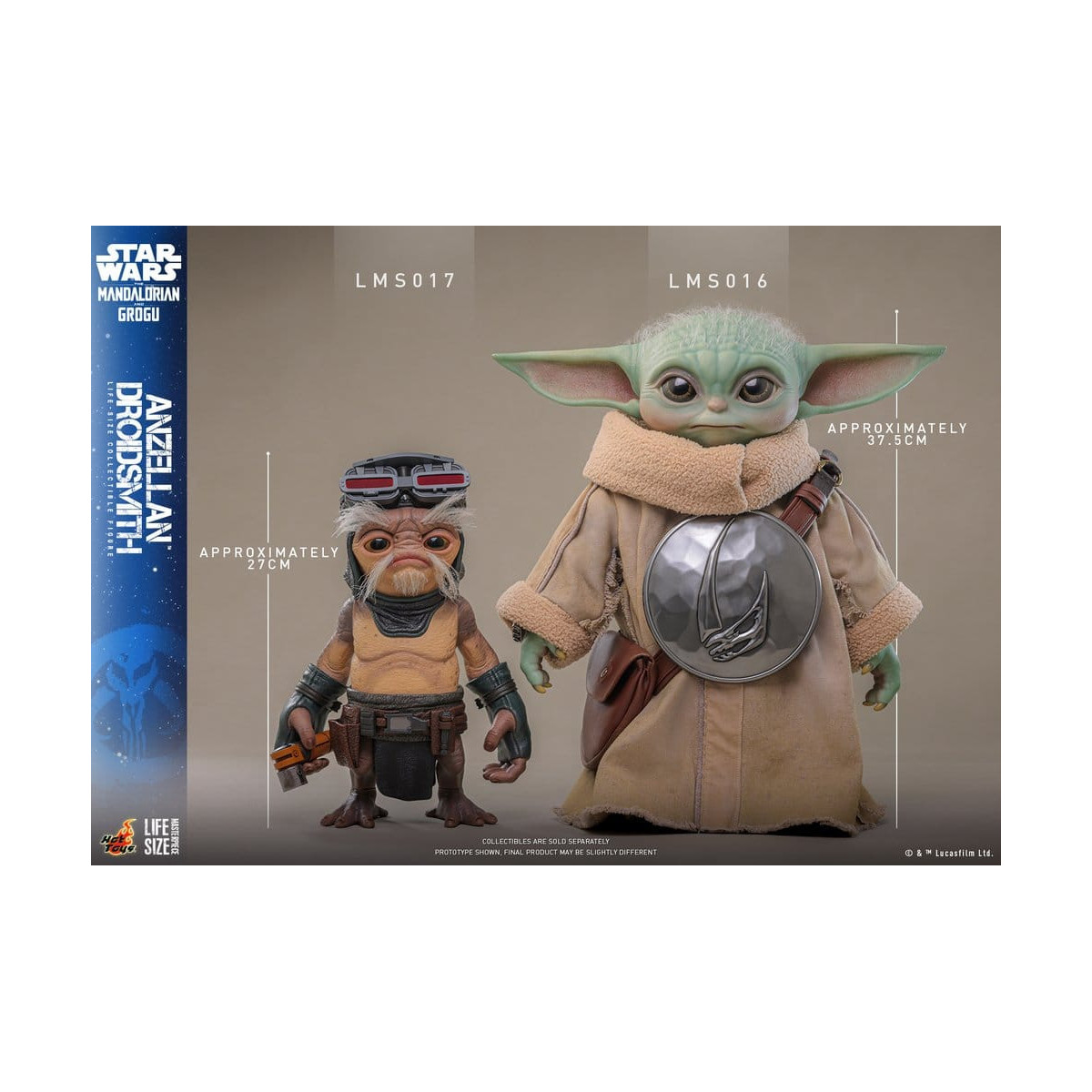 Hot toys Star Wars - Anzellan Droidsmith Life-Size Masterpiece Series - Star Wars: The Mandalorian & Grogu