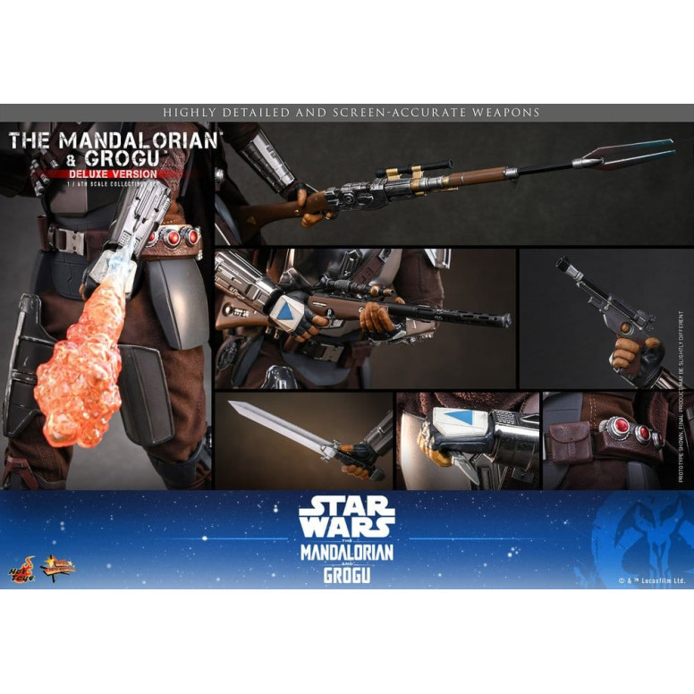 Hot Toys Star Wars - The Mandalorian and Grogu (Deluxe Version) MMS 1/6 - Star Wars: The Mandalorian & Grogu
