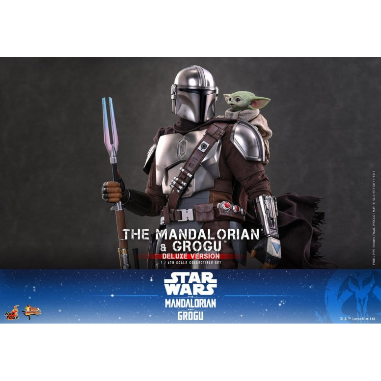 Hot Toys Star Wars - The Mandalorian and Grogu (Deluxe Version) MMS 1/6 - Star Wars: The Mandalorian & Grogu