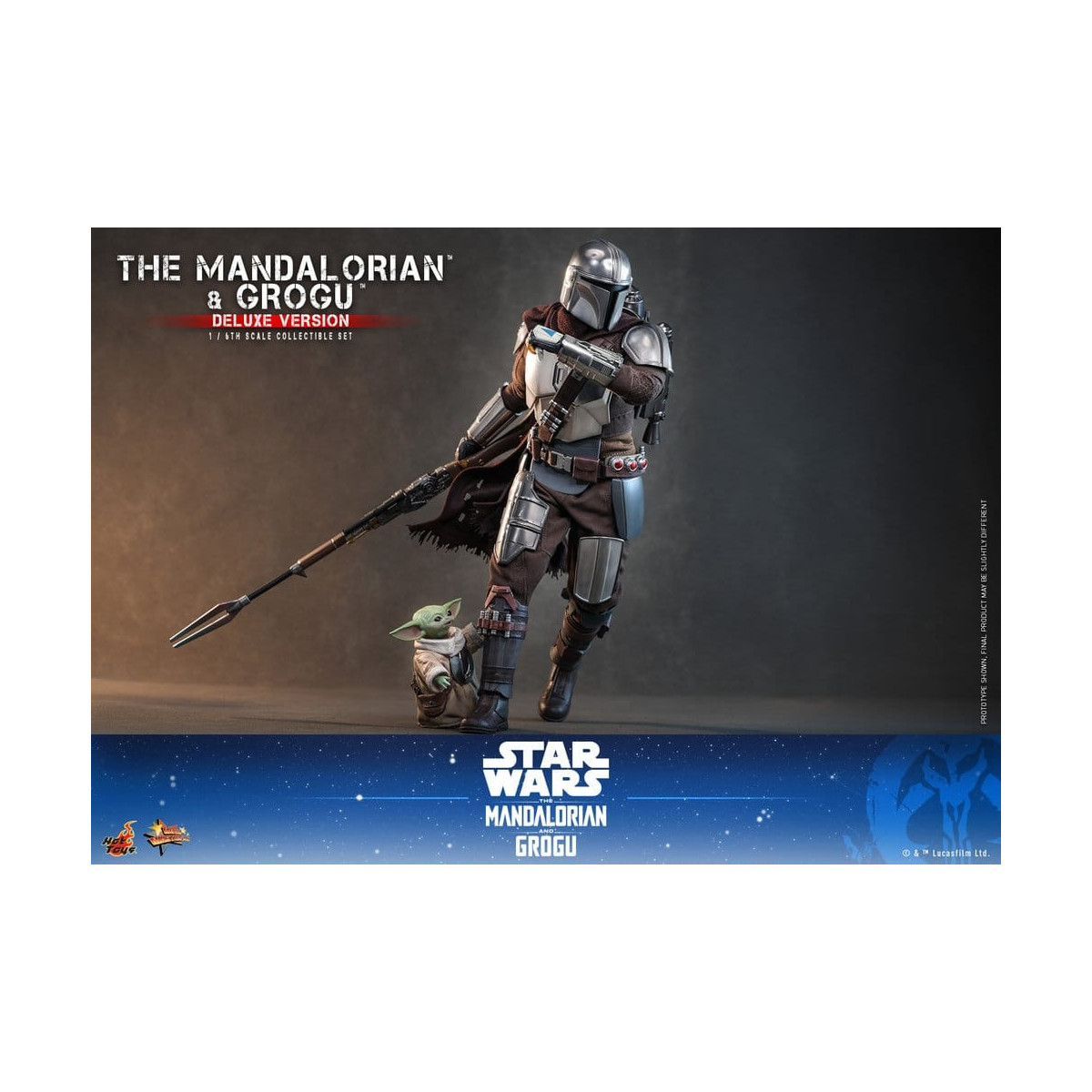 Hot Toys Star Wars - The Mandalorian and Grogu (Deluxe Version) MMS 1/6 - Star Wars: The Mandalorian & Grogu