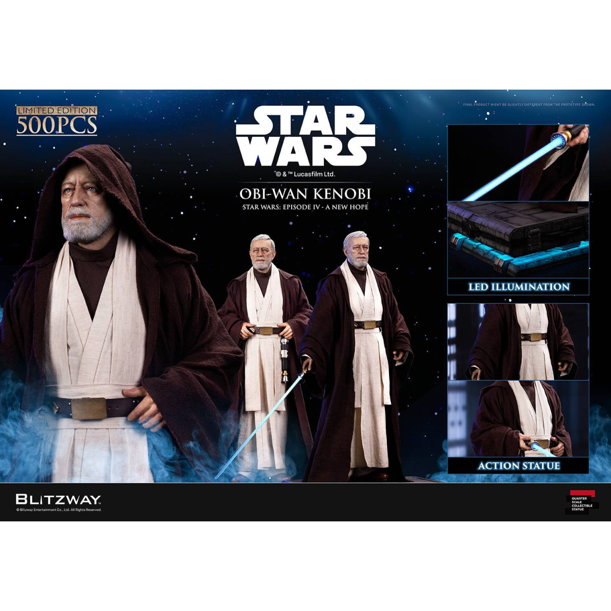 Blitzway Superb Scale Statue - Obi-Wan Kenobi 1/4 - Star Wars Episode IV