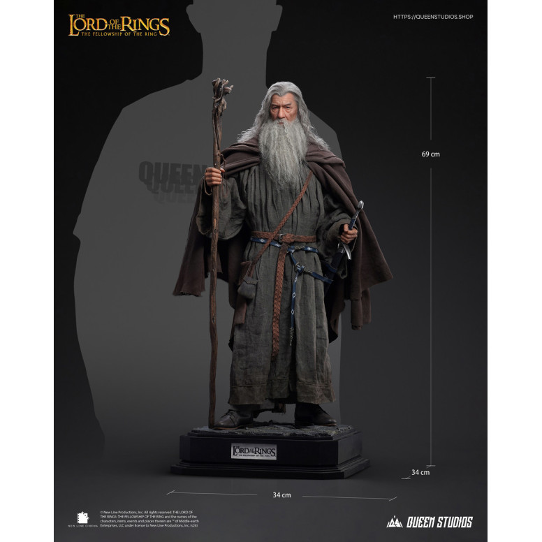 Queen Studios - Gandalf The Grey 1/3 Scale Statue - The Lord of the Rings: The Fellowship of the Ring