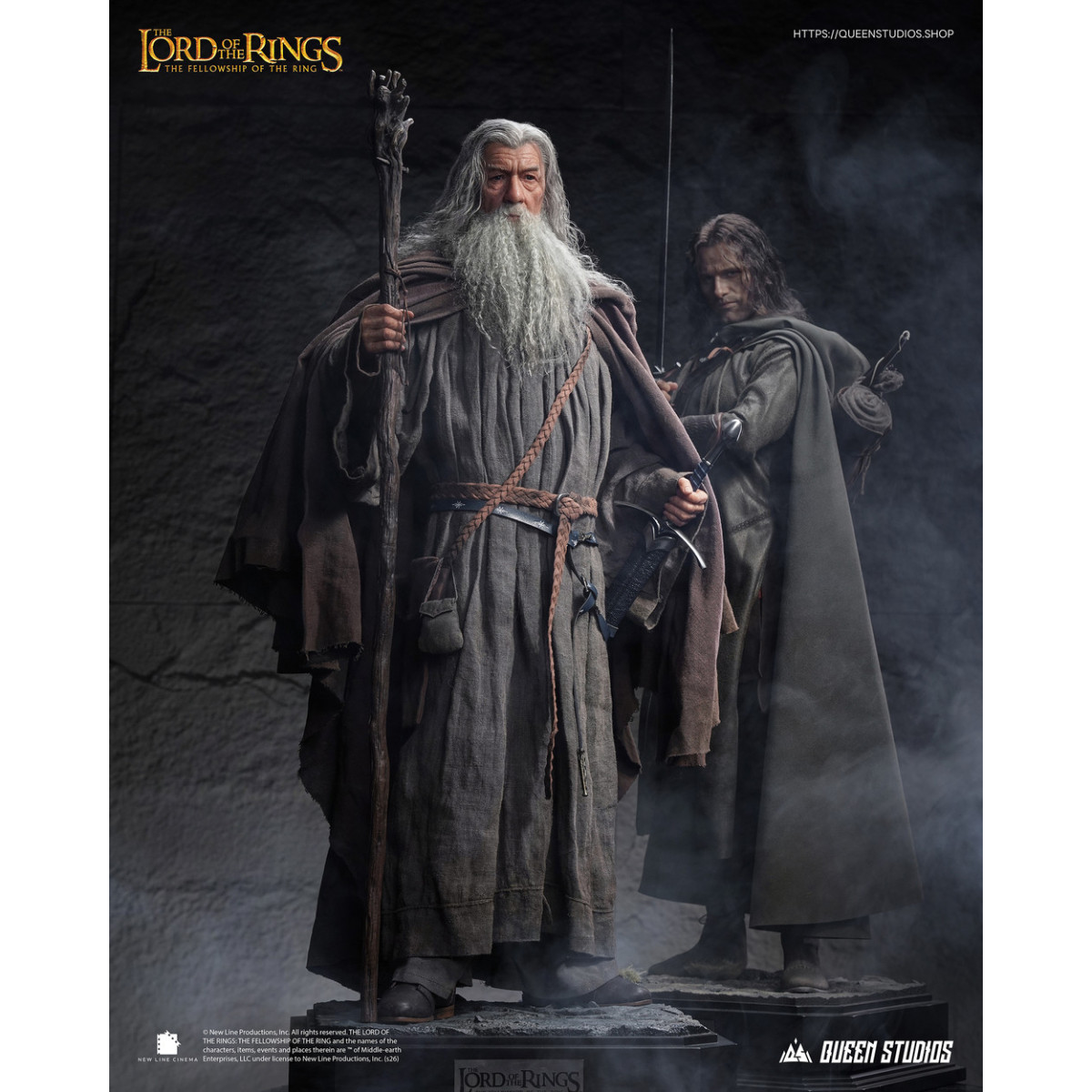 Queen Studios - Gandalf The Grey 1/3 Scale Statue - The Lord of the Rings: The Fellowship of the Ring