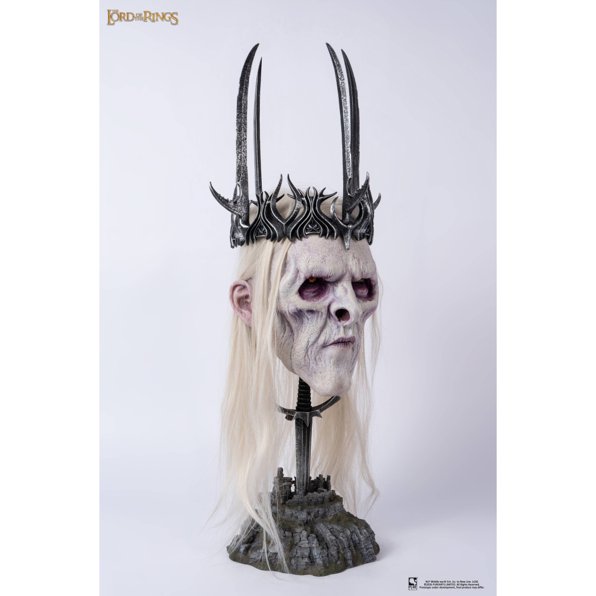 Pure Arts LOTR Crown of Gondor 1:1 Scale Art The Mask Statue - Lord of the Rings The Return of the King Figurine