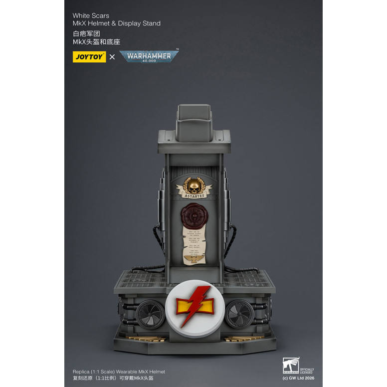 JoyToy - White Scars MkX Helmet & Display Stand 1/1