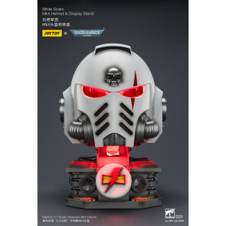 JoyToy - White Scars MkX Helmet & Display Stand 1/1
