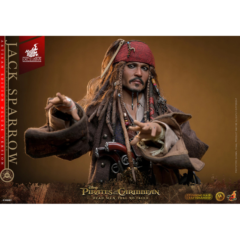 Hot Toys Pirates of the Caribbean - Jack Sparrow Artisan Edition Deluxe Version - Dead Men Tell No Tales