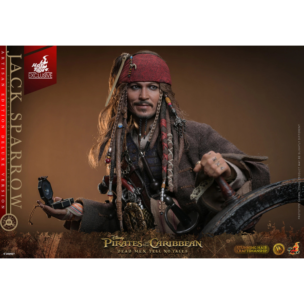 Hot Toys Pirates of the Caribbean - Jack Sparrow Artisan Edition Deluxe Version - Dead Men Tell No Tales