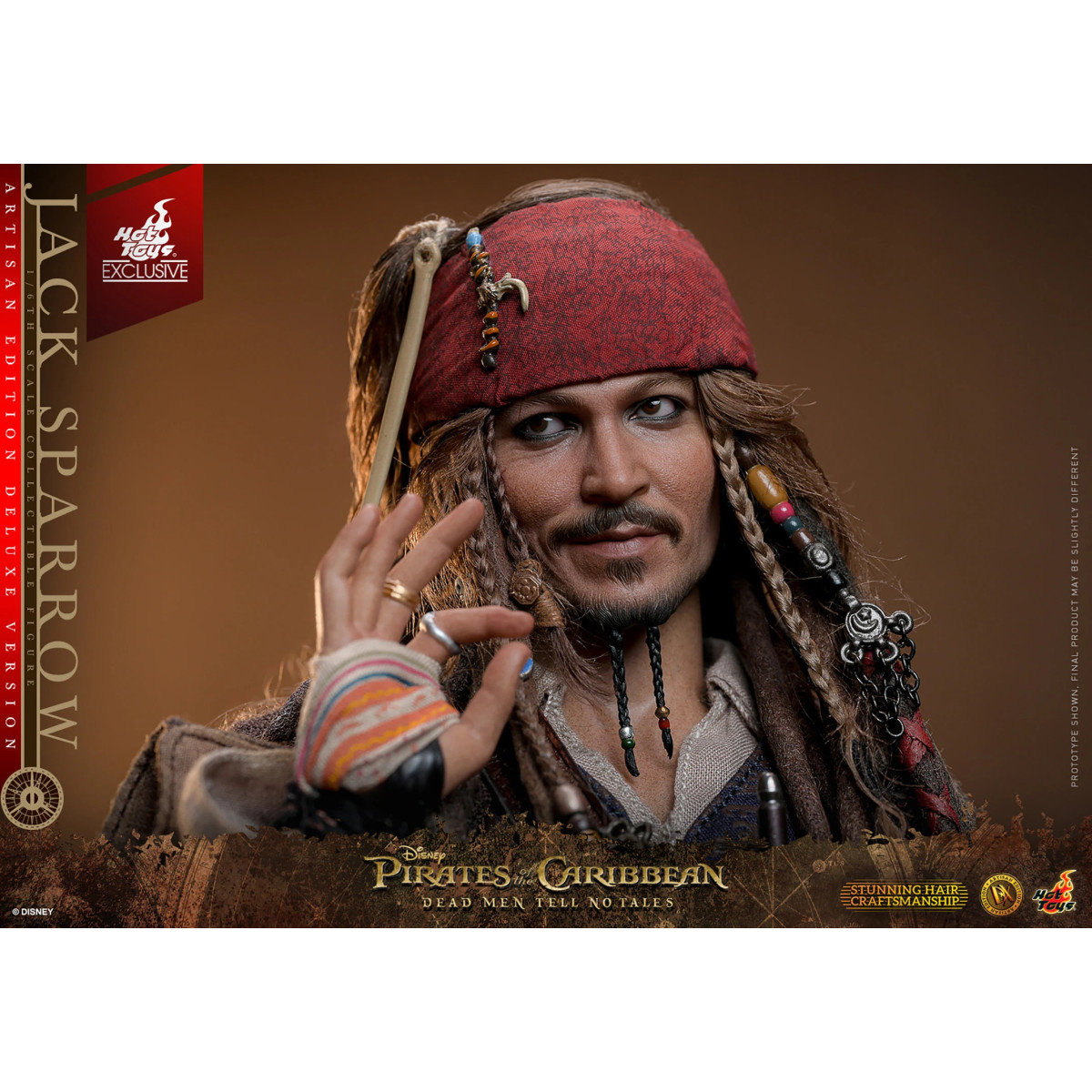 Hot Toys Pirates of the Caribbean - Jack Sparrow Artisan Edition Deluxe Version - Dead Men Tell No Tales