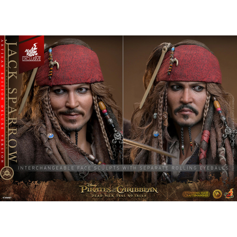 Hot Toys Pirates of the Caribbean - Jack Sparrow Artisan Edition Deluxe Version - Dead Men Tell No Tales