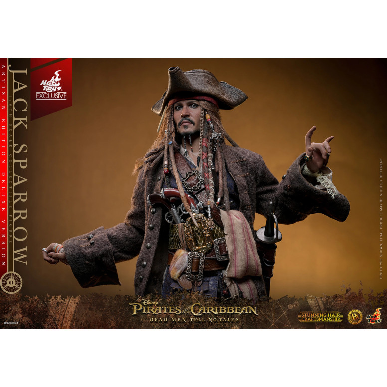 Hot Toys Pirates of the Caribbean - Jack Sparrow Artisan Edition Deluxe Version - Dead Men Tell No Tales