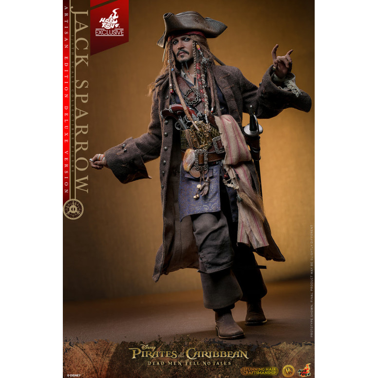 Hot Toys Pirates of the Caribbean - Jack Sparrow Artisan Edition Deluxe Version - Dead Men Tell No Tales