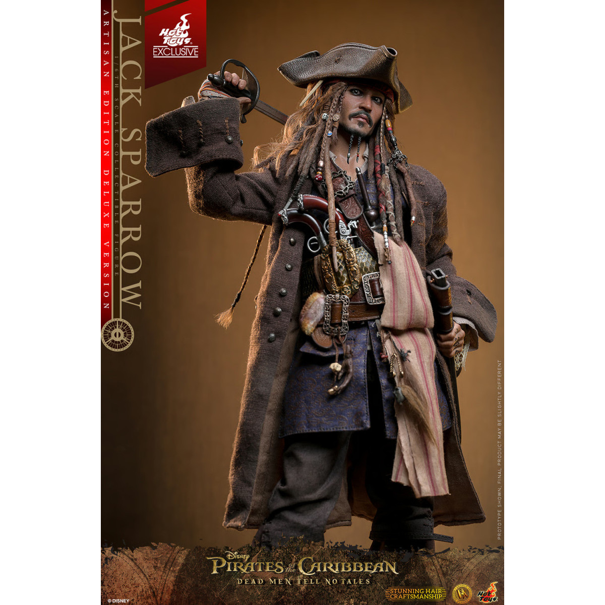 Hot Toys Pirates of the Caribbean - Jack Sparrow Artisan Edition Deluxe Version - Dead Men Tell No Tales