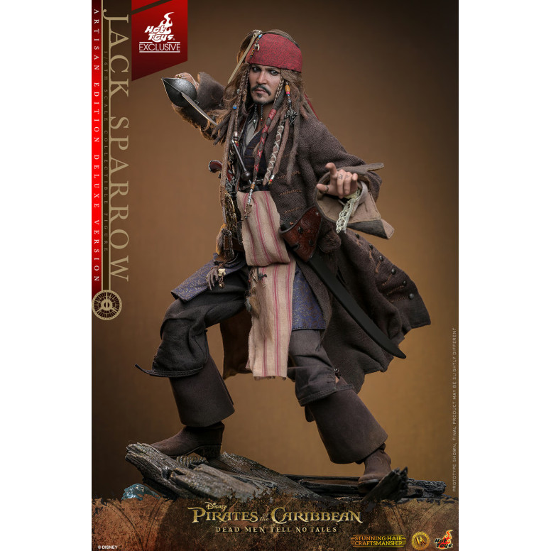 Hot Toys Pirates of the Caribbean - Jack Sparrow Artisan Edition Deluxe Version - Dead Men Tell No Tales