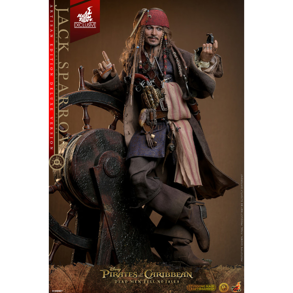 Hot Toys Pirates of the Caribbean - Jack Sparrow Artisan Edition Deluxe Version - Dead Men Tell No Tales