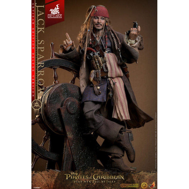 Hot Toys Pirates of the Caribbean - Jack Sparrow Artisan Edition Deluxe Version - Dead Men Tell No Tales