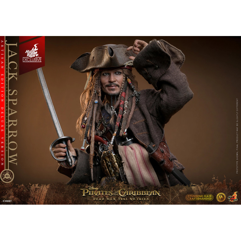 Hot Toys Pirates of the Caribbean - Jack Sparrow Artisan Edition Deluxe Version - Dead Men Tell No Tales