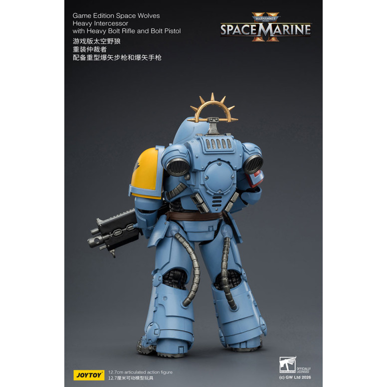 JoyToy - Space Marines II - Space Wolves - Heavy Intercessor with Heavy Bolt Rifle and Bolt Pistol 1/18