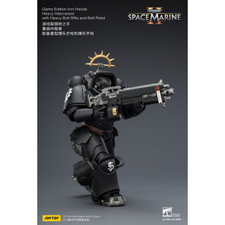 JoyToy - Space Marines II - Iron Hands - Heavy Intercessor with Heavy Bolt Rifle and Bolt Pistol 1/18