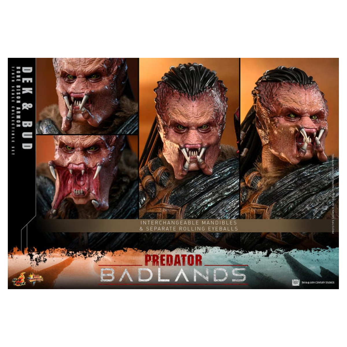 Hot Toys - Predator: Badlands - Dek (Bone Bison Armor) and Bud MMS 1/6