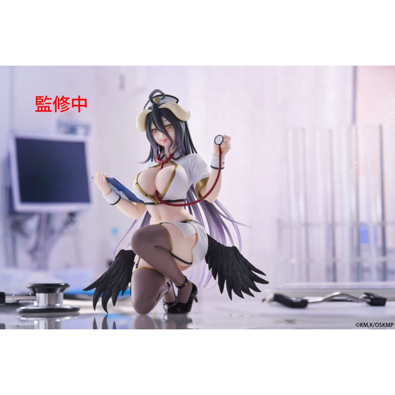 Taito - Desktop Cute Figure Albedo Nurse Version Renewal - Overlord