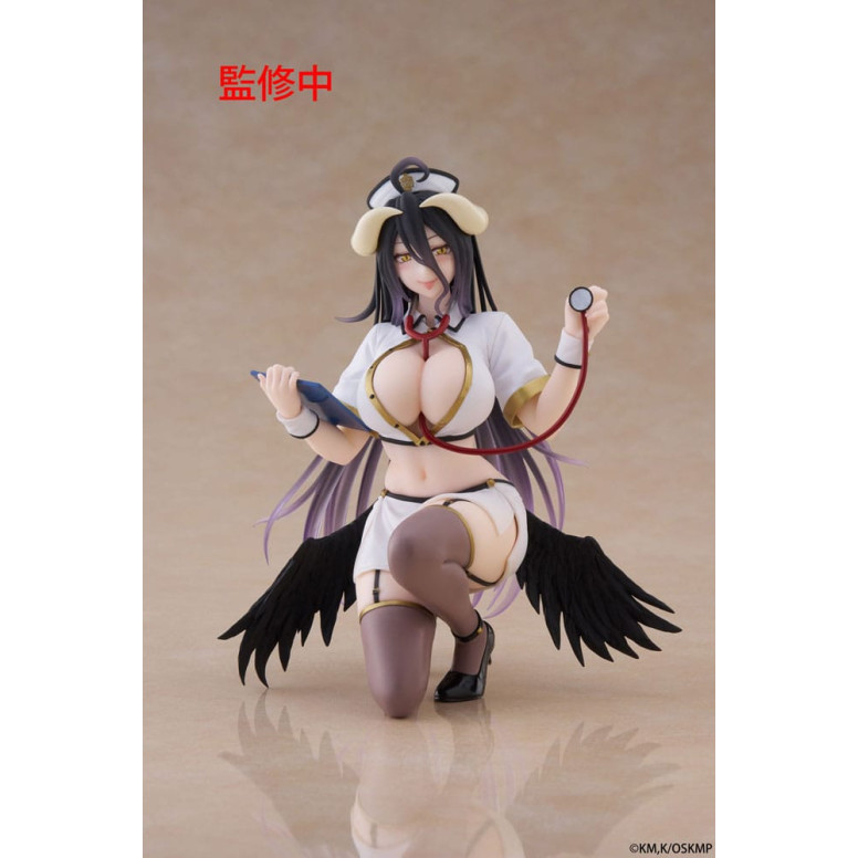 Taito - Desktop Cute Figure Albedo Nurse Version Renewal - Overlord