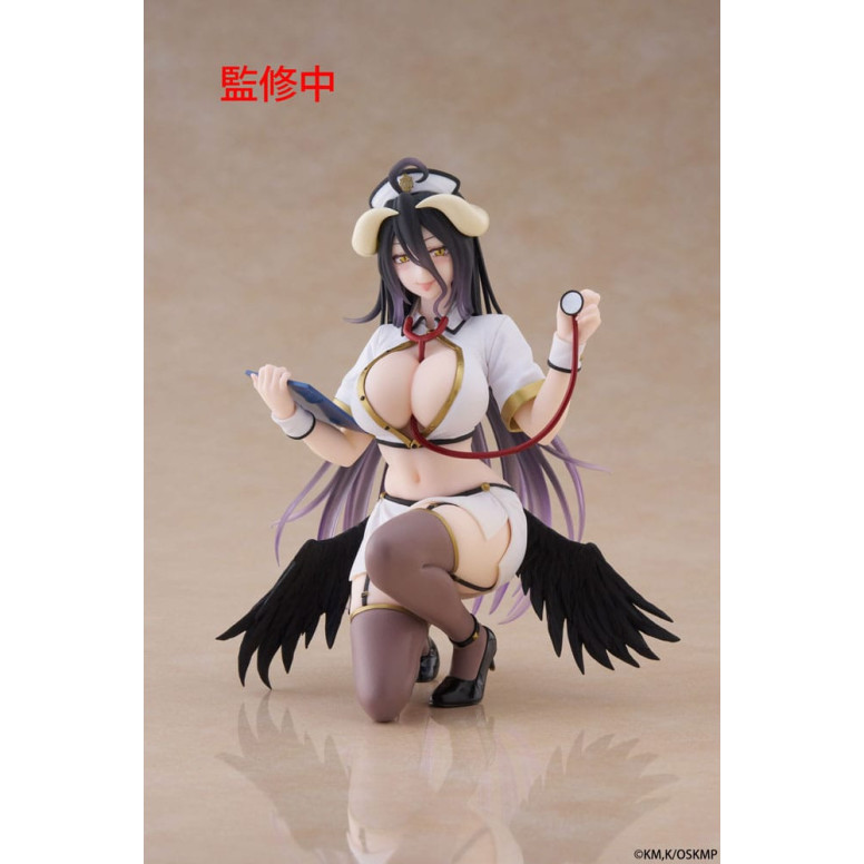 Taito - Desktop Cute Figure Albedo Nurse Version Renewal - Overlord