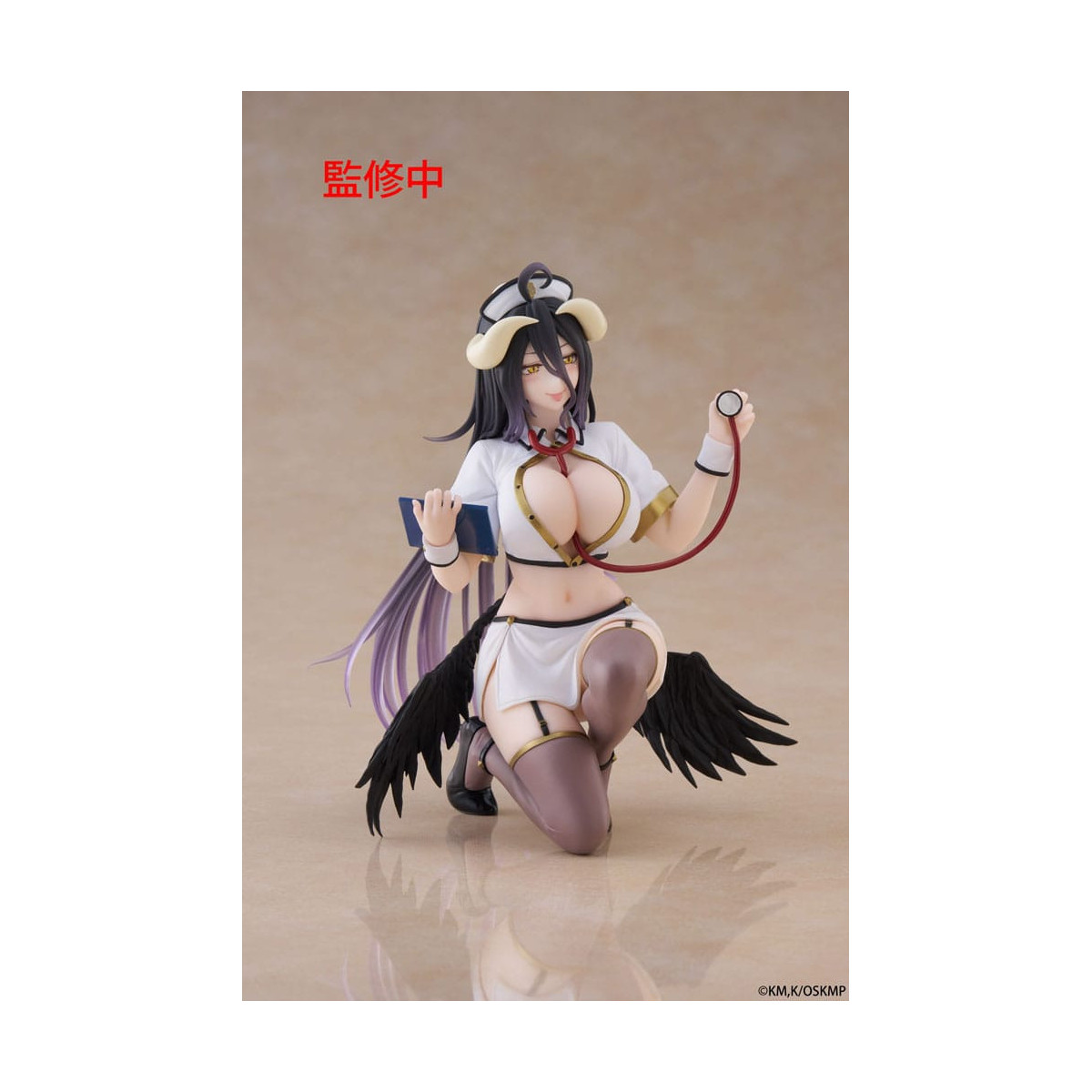 Taito - Desktop Cute Figure Albedo Nurse Version Renewal - Overlord