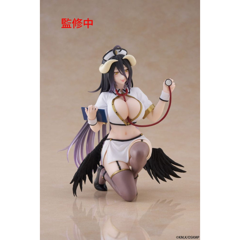 Taito - Desktop Cute Figure Albedo Nurse Version Renewal - Overlord