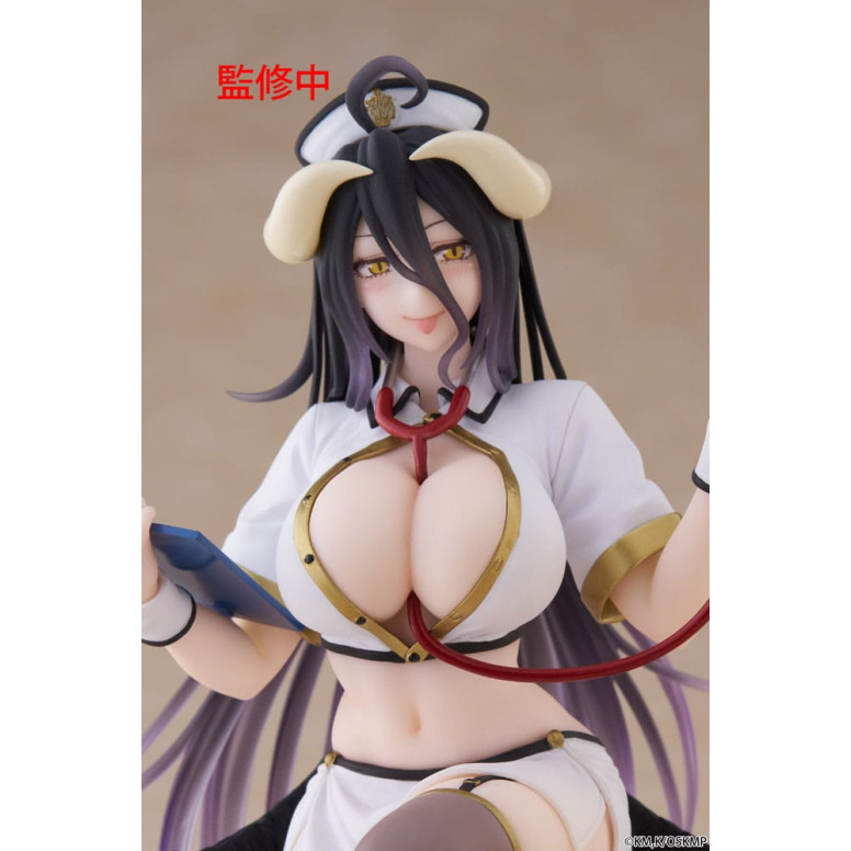 Taito - Desktop Cute Figure Albedo Nurse Version Renewal - Overlord