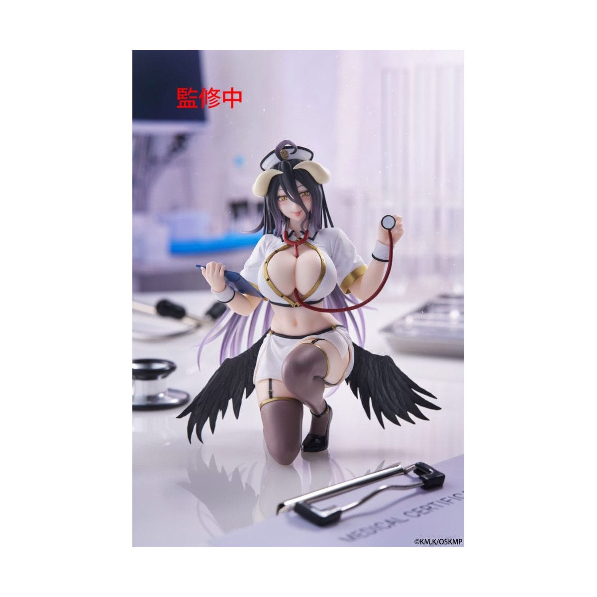 Taito - Desktop Cute Figure Albedo Nurse Version Renewal - Overlord