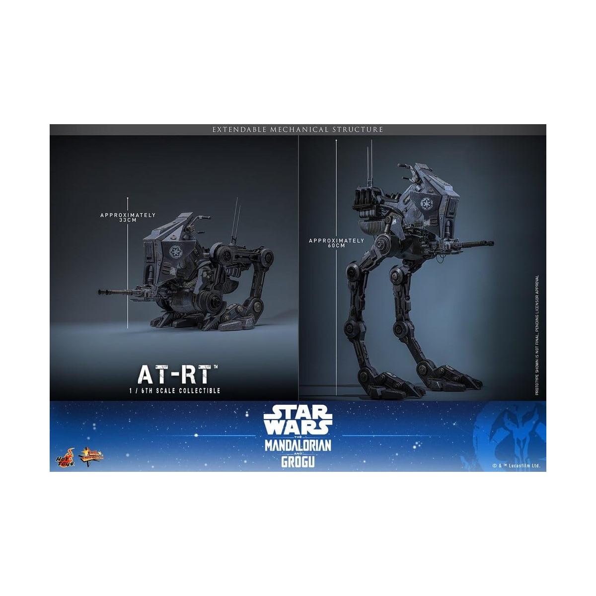 Hot Toys Star Wars - AT-RT 60 MMS 1/6 - Star Wars: The Mandalorian & Grogu