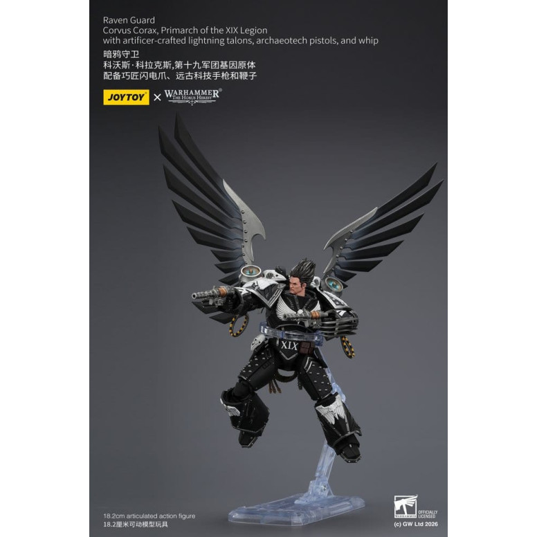 JoyToy Space Marines - Raven Guard - Corvus Corax, Primarch of the XIX Legion 1/18 - Warhammer 40k