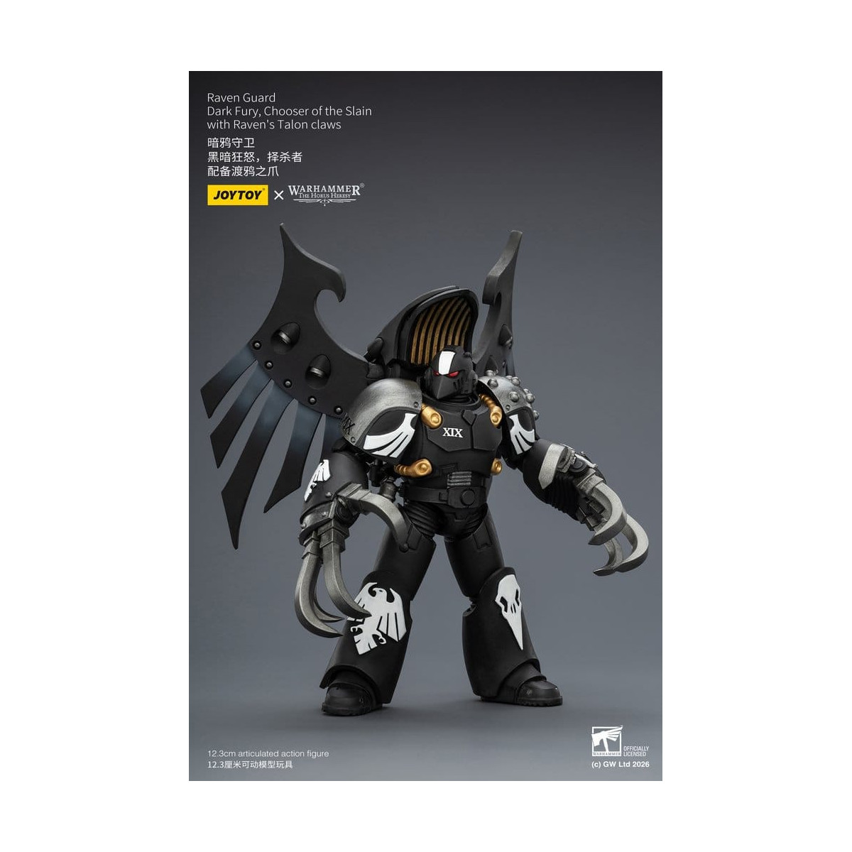 JoyToy Space Marines - Raven Guard - Dark Fury, Chooser of the Slain 1/18 - Warhammer 40k