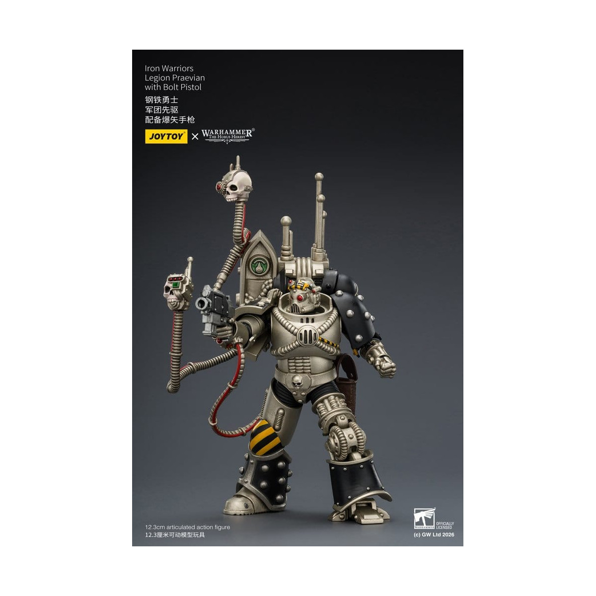 Joytoy - Warhammer - Iron Warriors Legion Praevian with Bolt Pistol - The Horus Heresy