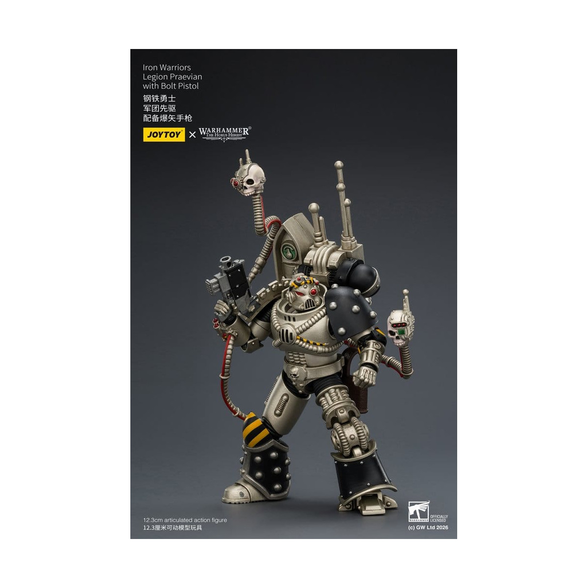 Joytoy - Warhammer - Iron Warriors Legion Praevian with Bolt Pistol - The Horus Heresy