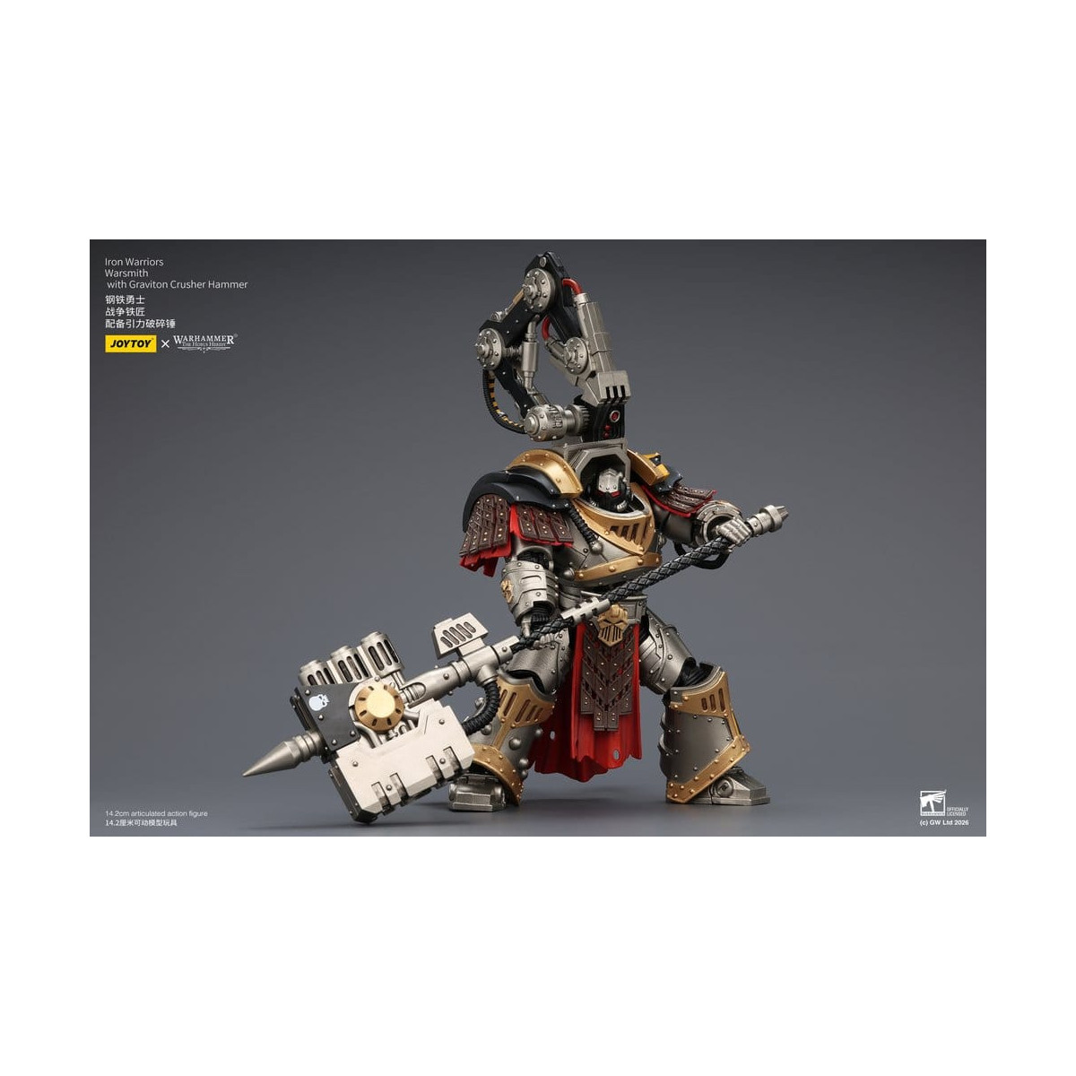 Joytoy - Warhammer - Iron Warriors Warsmith with Graviton Crusher Hammer - The Horus Heresy