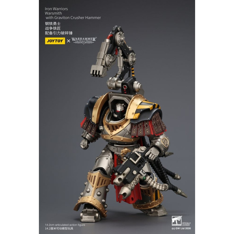 Joytoy - Warhammer - Iron Warriors Warsmith with Graviton Crusher Hammer - The Horus Heresy