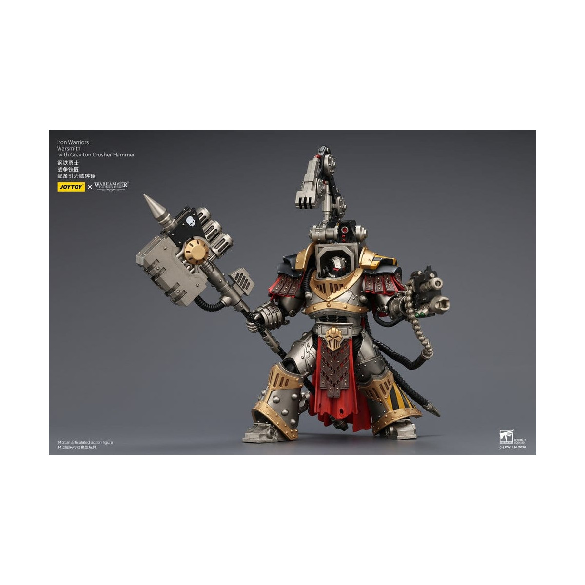 Joytoy - Warhammer - Iron Warriors Warsmith with Graviton Crusher Hammer - The Horus Heresy