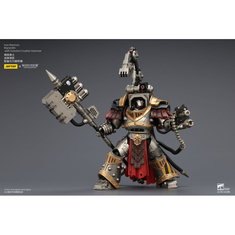 Joytoy - Warhammer - Iron Warriors Warsmith with Graviton Crusher Hammer - The Horus Heresy