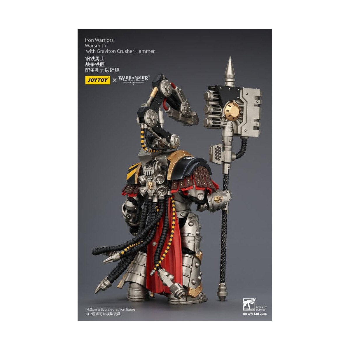 Joytoy - Warhammer - Iron Warriors Warsmith with Graviton Crusher Hammer - The Horus Heresy