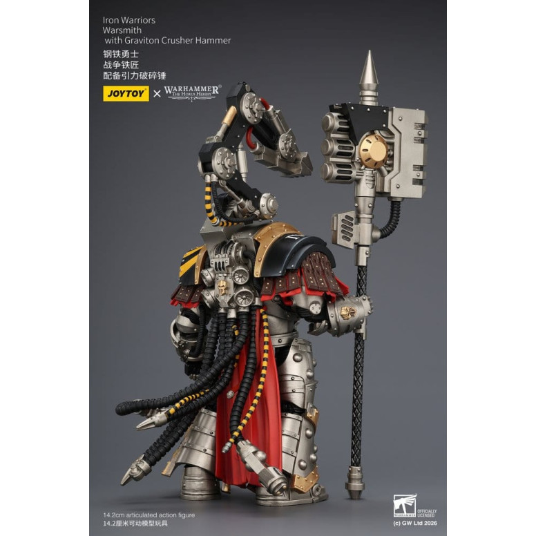 Joytoy - Warhammer - Iron Warriors Warsmith with Graviton Crusher Hammer - The Horus Heresy
