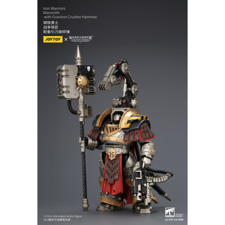 Joytoy - Warhammer - Iron Warriors Warsmith with Graviton Crusher Hammer - The Horus Heresy